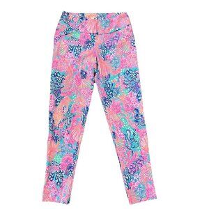 Lilly Pulitzer Luxletic Corso Pants Splendor in the Sand Size 2 Golf Pink UPF